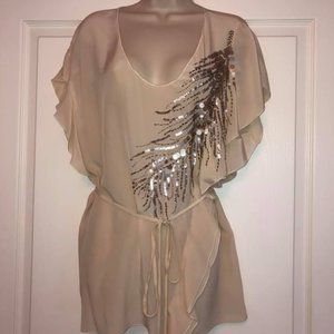 Rebecca Taylor Cream Silk Blouse